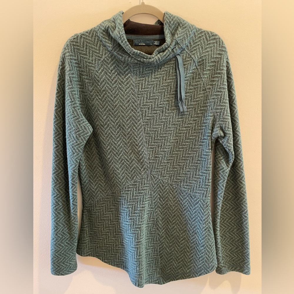 PRANA Women’s Drawstring Cowl Neck Sweater